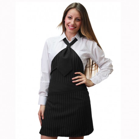 GREMBIULE DONNA CON CRAVATTINO