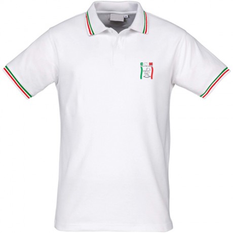 SET di 2 POLO UNISEX CON PROFILO ITALIA CNM