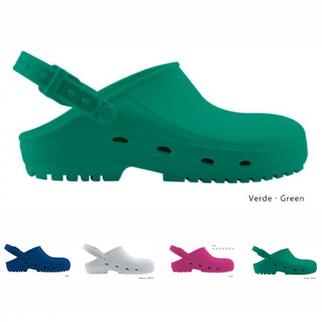 ZOCCOLI SANITARI VERDI CON CINTURINO