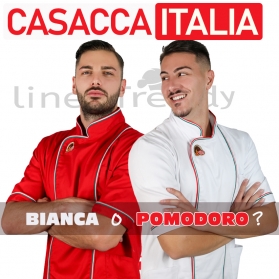 CASACCA PIZZAIOLO CON PROFILI ITALIA - PERSONALIZZATA
