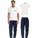 Completo Polo e Pantalone Unisex OSS, ASA, Infermiere,Fisioterapista,Osteopata,Studio dentistico